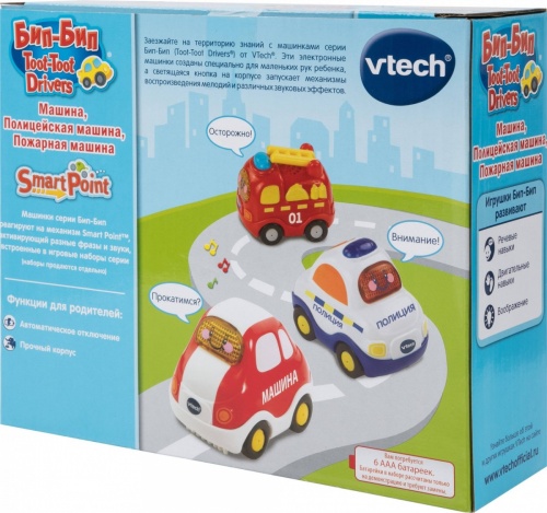 Игровой набор 3в1 VTech Бип-Бип Toot-Toot Drivers, арт. 80-205866 фото 6