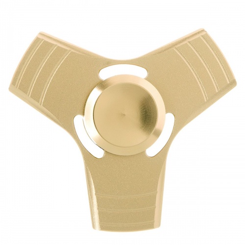 СПИННЕР метал золотой Alloy Fidget Spinner- Gold Color PACK  6*9*1.8 см. фото 2