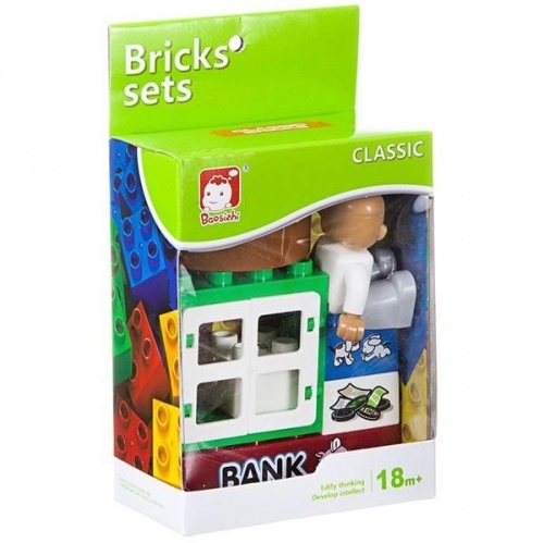Констр. пласт. крупн. детали Bricks sets, банк, BOX 10x13x5,5см, арт.C2311. фото 2