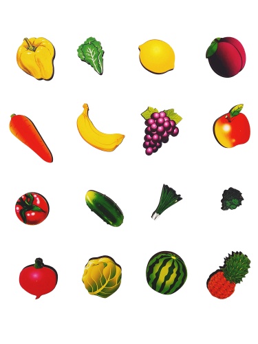Рамка-вкладыш большая "Супермаркет. Овощи и фрукты" 16 дет. арт.8571 /35 фото 5