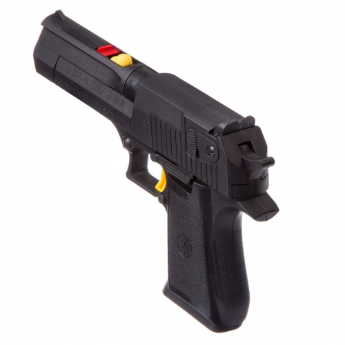 Оружие Bondibon "Пушки-игрушки", пистолет с мягкими пульками 8 мм и патронами, 2 в 1, РАС 29х15 см, фото 4