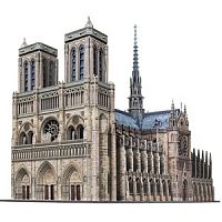 387 Нотр-Дам де Пари (Notre Dame de Paris),  Сборная модель из картона, масштаб 1/200