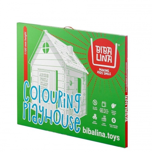 Картонный домик BIBALINA BBL003-001 Colouring play-house фото 7