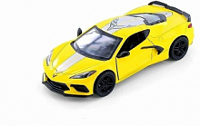 Kinsmart. Модель арт.КТ5432/1 "Corvette 2021" 1:36 (желтая) инерц.