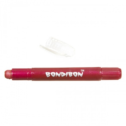 Набор гелевых карандашей для рисования Bondibon 12 цветов, оттенки металлик, в пластиковой коробке, фото 4