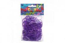 Резиночки для плетения браслетов RAINBOW LOOM Фиолетовый металлик