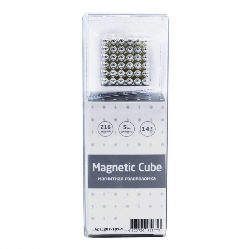 Magnetic Cube, сталь, 216 шариков, 5 мм фото 6