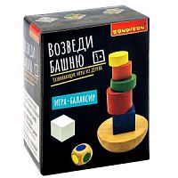 Развивающие игры из дерева Bondibon игра-балансир «ВОЗВЕДИ БАШНЮ», BOX
