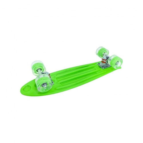 Скейт Зеленый со светящимися колесами фото 2