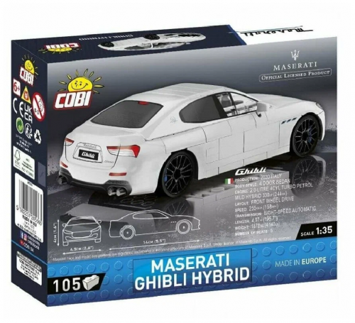 Cobi.Конструктор арт.24566 "Автомобиль Maserati Ghibli Hybrid" 105 дет. фото 4
