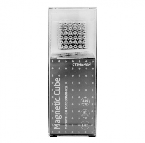Magnetic Cube, сталь, 216 шариков, 5 мм фото 2