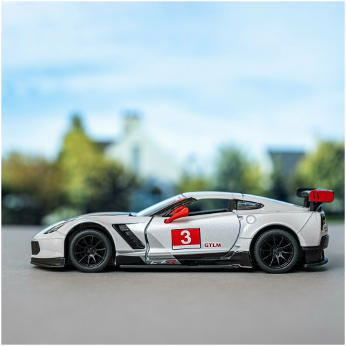 Kinsmart. Модель арт.КТ5397/2 "Corvette C7. R Race Car 2016" 1:36 (белая) инерц. фото 2