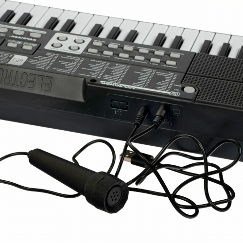 Инструм. муз. на батар., Синтезатор Клавишник Bondibon, 61 клавиша, с микрофоном и USB-шнуром, стере фото 5