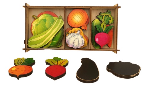 Набор "Овощи на магнитах" в коробке 16 дет. арт.8404 /33 фото 2