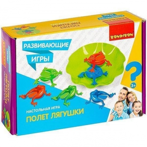 Развивающие настольные игры Bondibon «ПОЛЕТ ЛЯГУШКИ», BOX фото 2