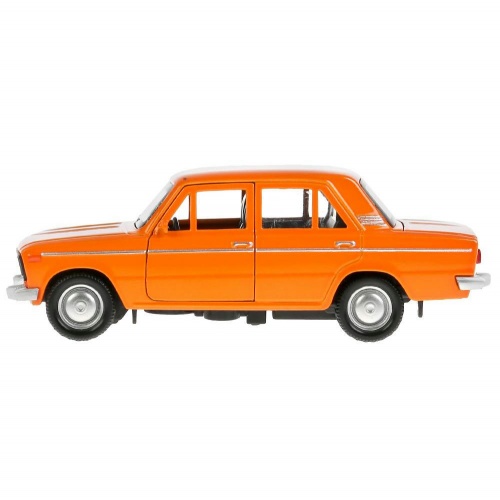 Технопарк. ВАЗ-2106 "Жигули" металл 12 см, двери, багаж, инерц, оранжевый, арт.2106-12-OG фото 5