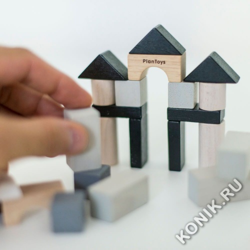 Деревянный конструктор Plan Toys, 24 блока фото 4