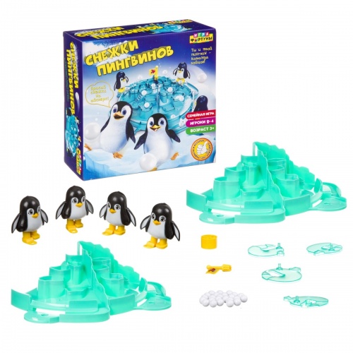 Настольная семейная игра "Снежки пингвинов" фото 3