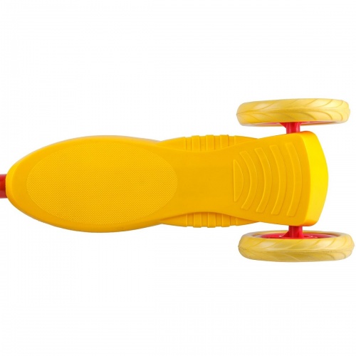 Самокат городской Foxx Baby с пластиковой платформой и EVA колесами 115мм (и.упак), желто-красный #1 фото 8