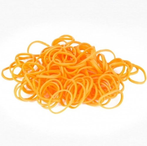 Резиночки для плетения браслетов RAINBOW LOOM, неоново-оранжевые фото 3