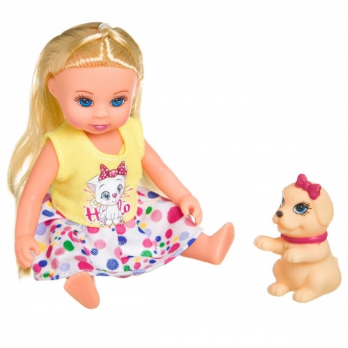 Набор игровой Bondibon, куколка OLY 13 см с  собачкой в прозрачном шаре d=11СМ, арт. 8215. фото 4