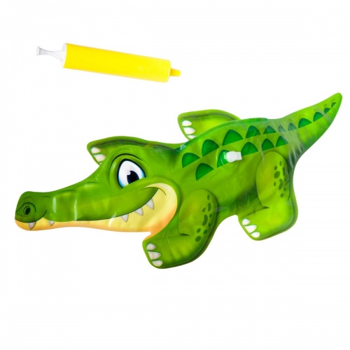 Игрушка надувная с инерц. механизмом Bondibon, в ассорт.: крокодил, динозавр, CRD фото 3