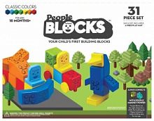 Набор кубиков People Blocks, 31 штука и игровой коврик