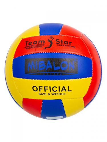 Мяч волейбольный 4 цвета в ассорт. двухслойный в/п d-21 см арт.IT108308 фото 3