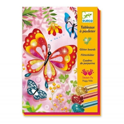 Раскраска Djeco "Блестящие бабочки" фото 2