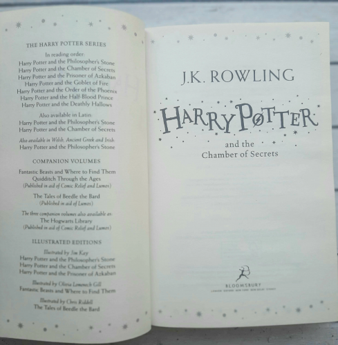 Книга."Harry Potter and Chamber of Secrets" (Гарри Поттер и Тайная Комната) мягк. обл. фото 6