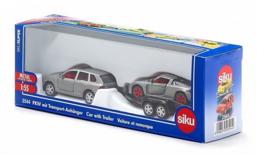 Машинка Siku с прицепом и спортивной машиной фото 6