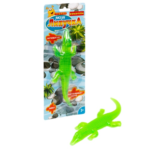 Чудики Bondibon Лизун-липучка  «КРОКОДИЛ», Blister фото 2