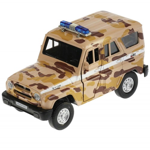 Технопарк. Модель "Uaz Hunter/Lada Камуфляж" металл 12 см,дв,баг,инерц, арт.HUNTERLADA4X4-12DB12-MIL фото 4