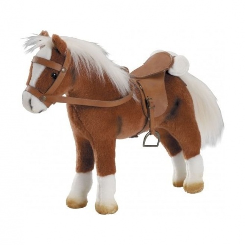 Лошадь коричневая, с седлом и уздечкой фото 2