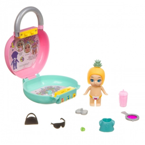 Набор игровой Bondibon куколка OLY во фруктово-конфетной шапочке и аксессуарами в чемоданчике на код, арт. ВВ3869 фото 3