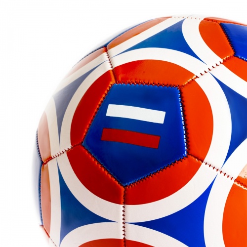 Мяч футбольный, 280-300г, №5, PVC, глянц., 1 слой, Россия. фото 5