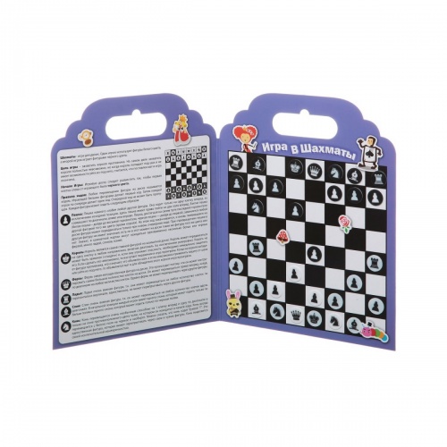 Набор наклеек Нано-стикер Игра в Шахматы, Bondibon, 19x24 см., арт. TP-P10 фото 4