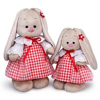 Зайка Ми в сарафане в клетку (большой)  32