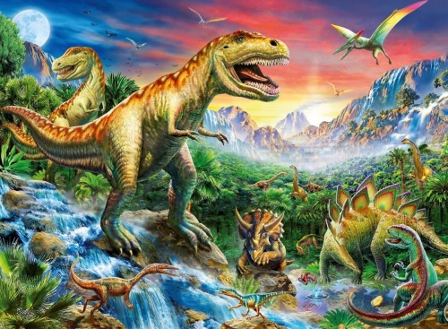 Пазл " У динозавров" 100 эл. фото 3