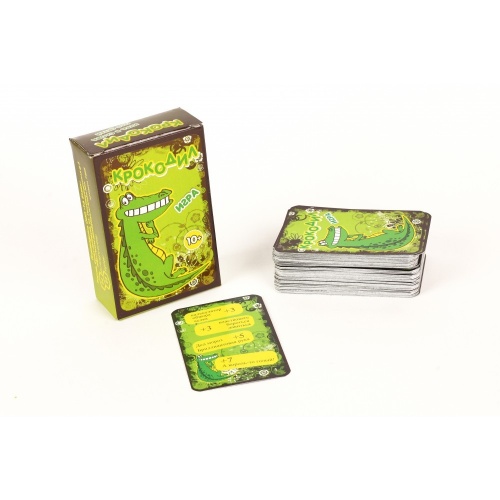 Игра карточная "Крoкодил" 100 карт, для взрослых арт.7801 фото 2