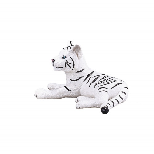 Белый тигренок (лежащий) фото 3