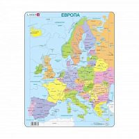 Пазл Larsen "Политическая карта Европы", русский, 37 деталей