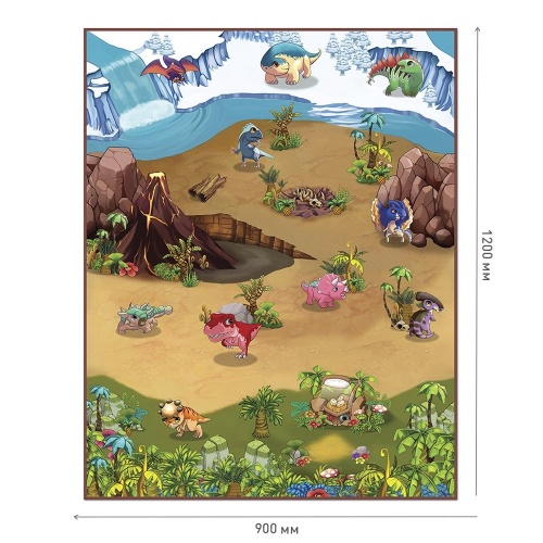 Интерактивная игра KNOPA 657043 коврик Динопарк 3D фото 4