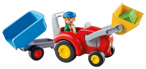 Playmobil. Конструктор арт.6964 "Tractor with Trailer" (Трактор с прицепом) фото 3