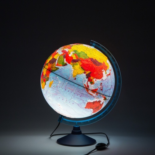 Интерактивный глобус GLOBEN INT12100300 политический рельефный с подсветкой 210 мм с очками VR фото 2