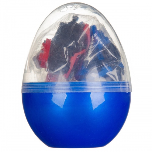 Мини-конструктор в синем  яйце, 2в1- робот-машина , 66 дет., BONDIBON, PVC  17?14,5?6 см фото 3