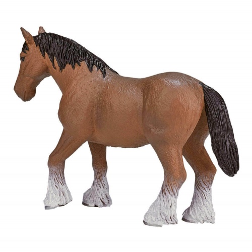 Лошадь Клейдесдаль, коричневая фото 3