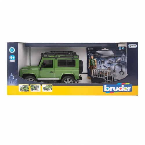 Bruder 02587 "Внедорожник Land Rover Defender" с фигуркой и собакой (фикс. цена) фото 6