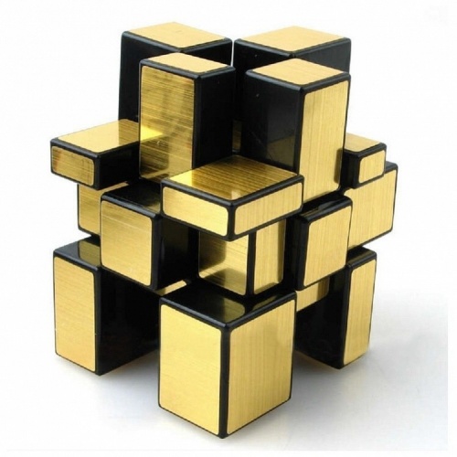 Зеркальный Кубик 3х3 Золото фото 2