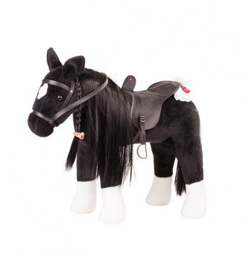 Черная лошадь с расческой фото 2